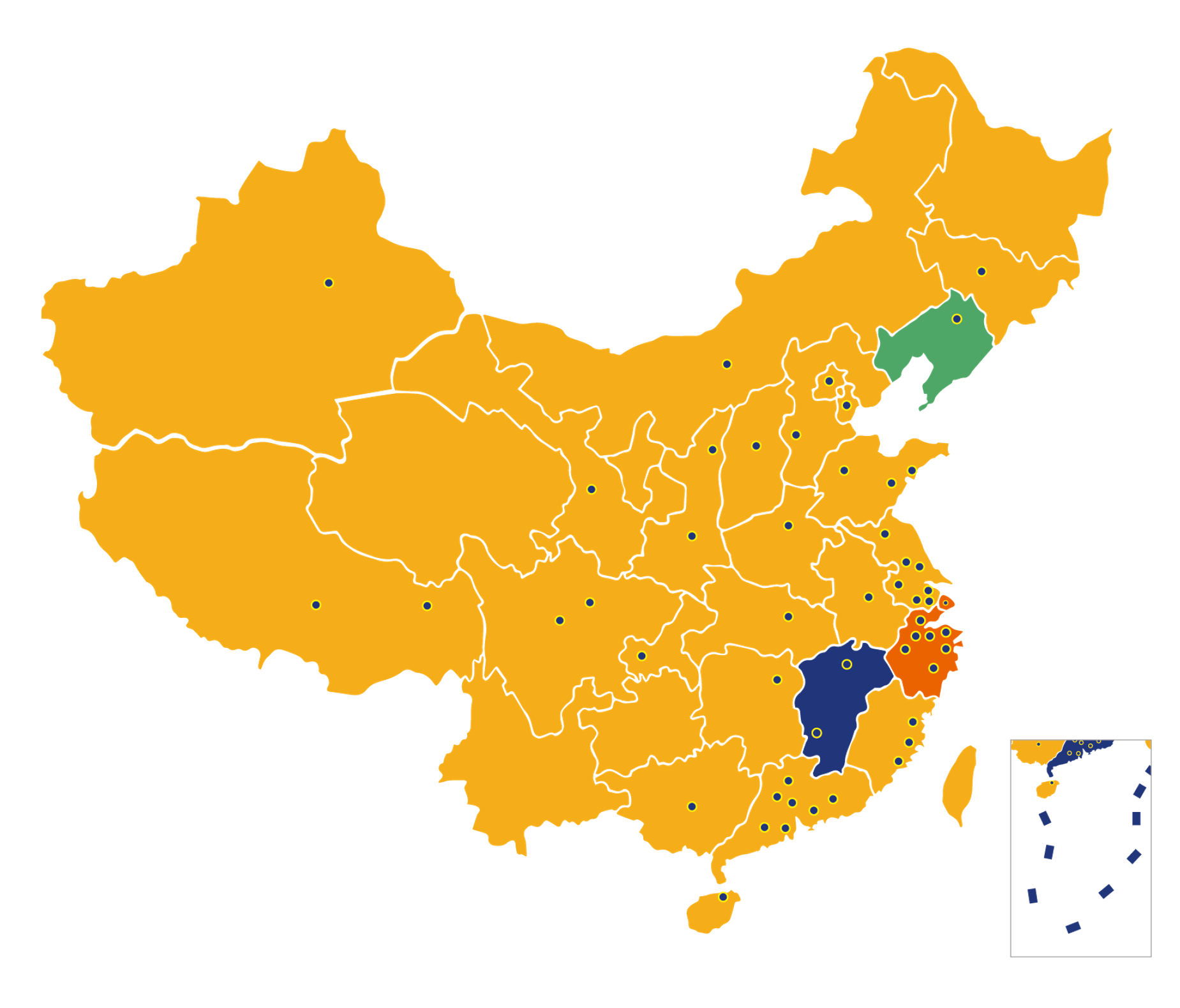 从2017年开始，通过融资/并购/孵化，全国布局 扬戈现拥有4家专业合伙人公司，建立平台化运作的传播机构 我们服务的品牌遍布全国